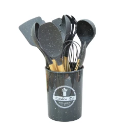 Набор кухонных принадлежностей SS-238GR, 12 предметов, силикон/дерево