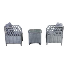Bağ üçün mebel dəsti 6173/A, 3 əşya, boz