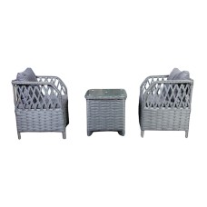 Bağ üçün mebel dəsti 6173/A, 3 əşya, boz