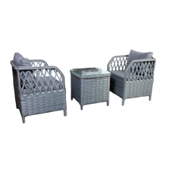 Комплект садовой мебели 6173/A, 3 предмета, серый Комплект садовой мебели 6173/A, 3 предмета, серый