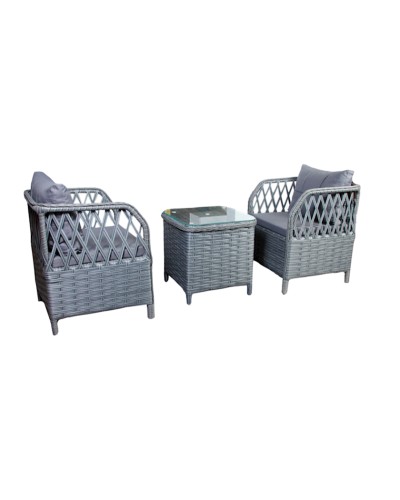 Bağ üçün mebel dəsti 6173/A, 3 əşya, boz