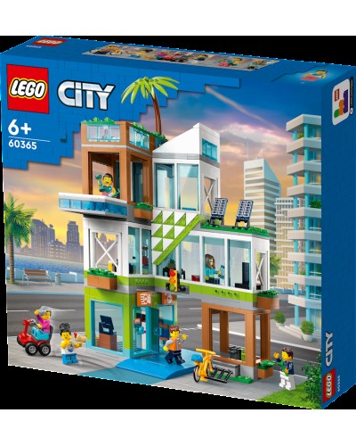 Konstruktor LEGO City Apartment Building 60365, 6+ yaş, 688 hissə