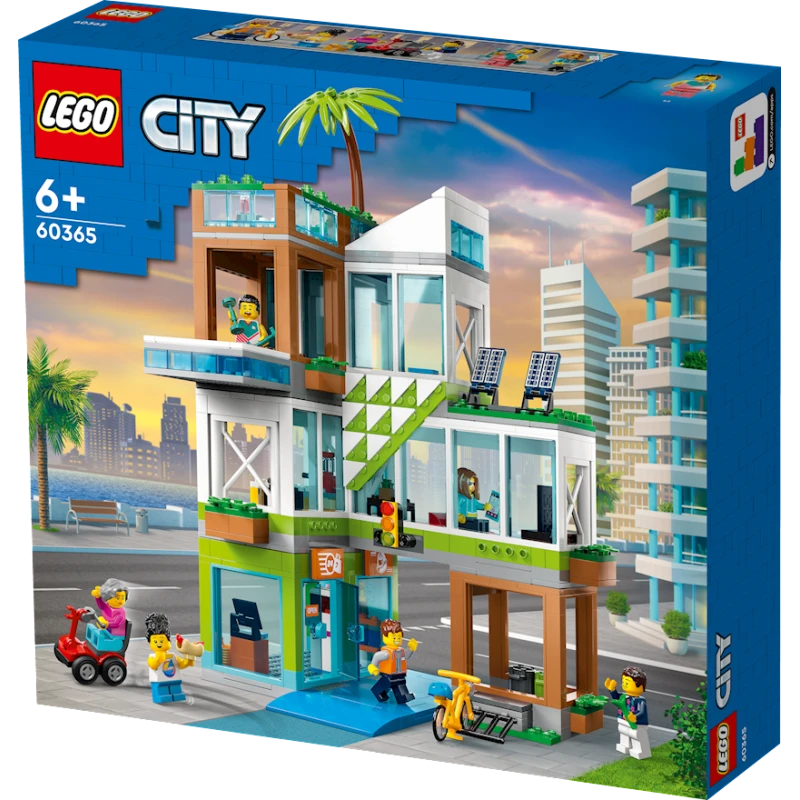 Конструктор LEGO City Apartment Building 60365, 6+ лет, 688 элементов