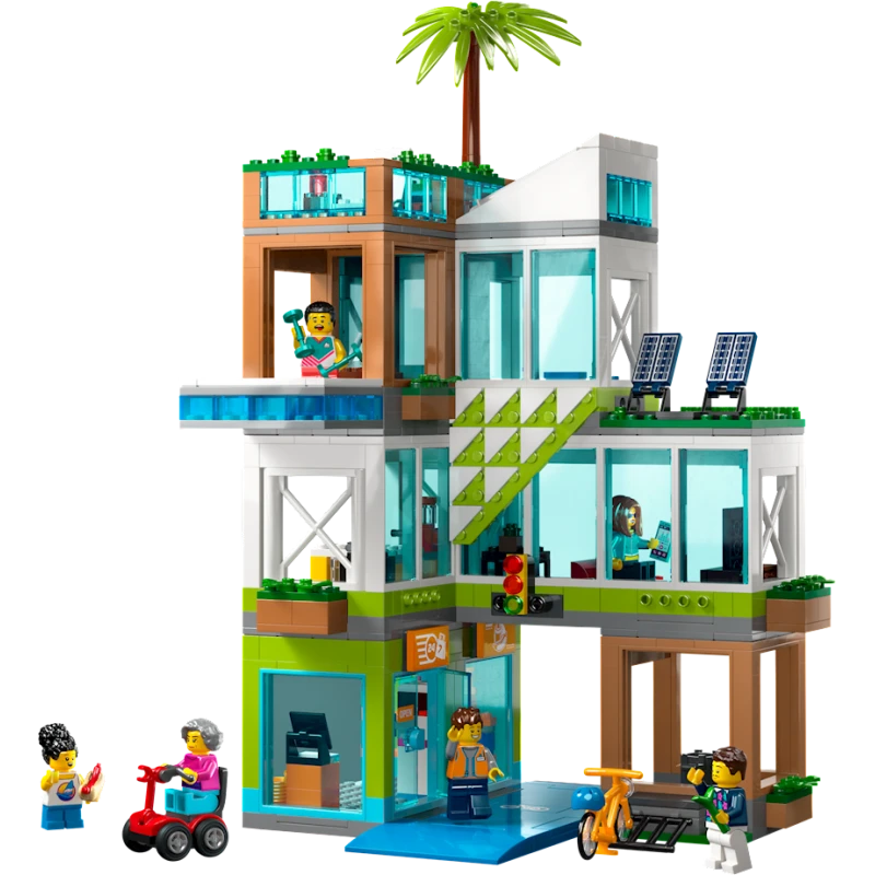 Конструктор LEGO City Apartment Building 60365, 6+ лет, 688 элементов