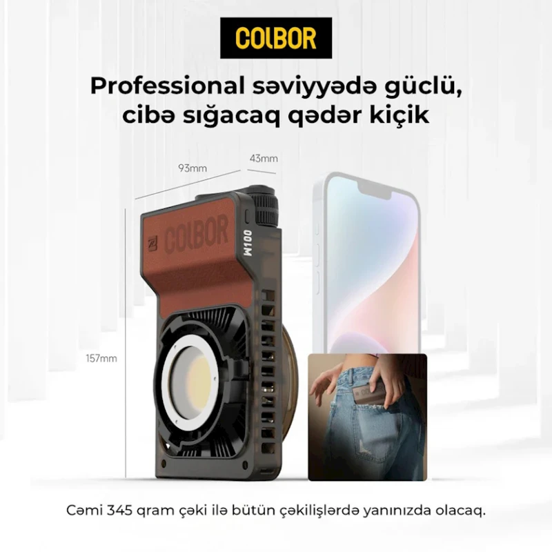 Осветитель светодиодный для видео и фото съемки Colbor Wonder 100W