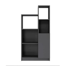 Stellaj Ev Plus 12115545, LDSP, boz, 68x37x137 sm