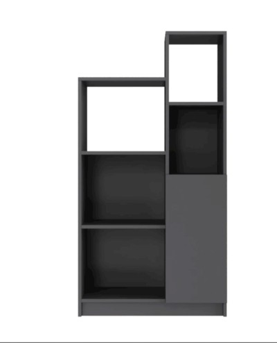 Stellaj Ev Plus 12115545, LDSP, boz, 68x37x137 sm