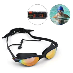 Очки для плавания Conguest Anti Fog UV 380 02, силикон, черные Очки для плавания Conguest Anti Fog UV 380 02, силикон, черные