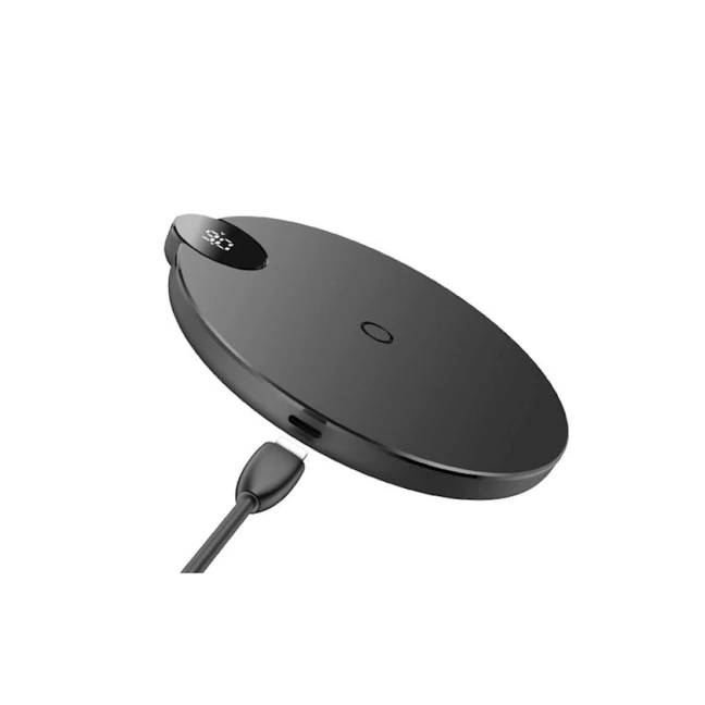 Беспроводное зарядное устройство Baseus Digtal LED Display Wireless Charger 10 W, Черный Беспроводное зарядное устройство Baseus Digtal LED Display Wireless Charger 10 W, Черный