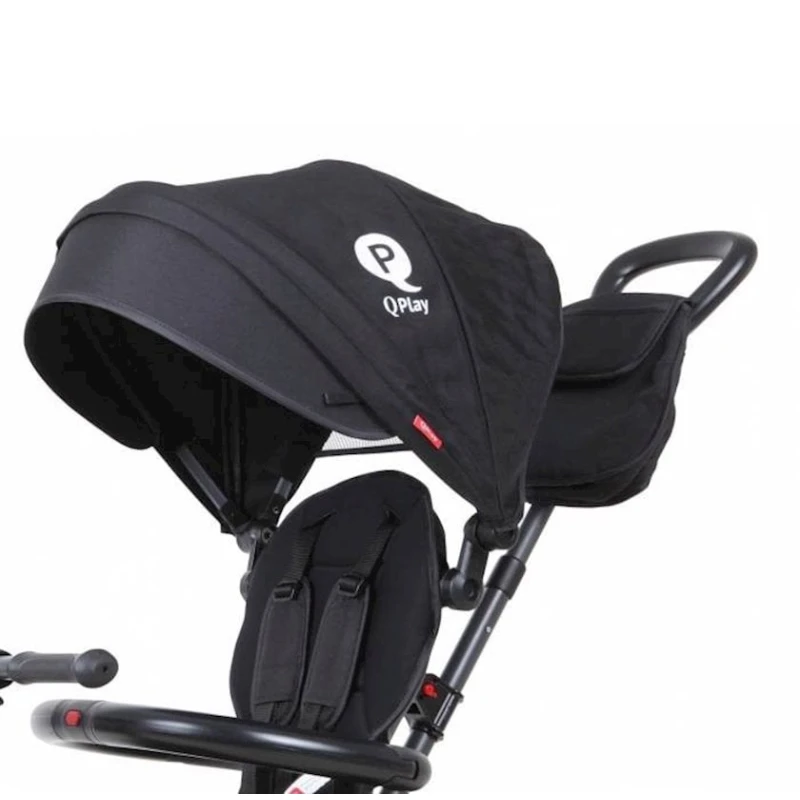 Детский трехколесный велосипед Qplay Rito Plus S380-8 Черный Детский трехколесный велосипед Qplay Rito Plus S380-8 Черный