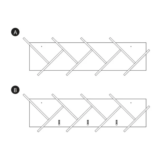 Настенная полка Art Mebel 247, ламинат, 117х28х20 см, белая Настенная полка Art Mebel 247, ламинат, 117х28х20 см, белая