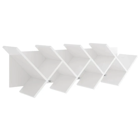 Настенная полка Art Mebel 247, ламинат, 117х28х20 см, белая Настенная полка Art Mebel 247, ламинат, 117х28х20 см, белая