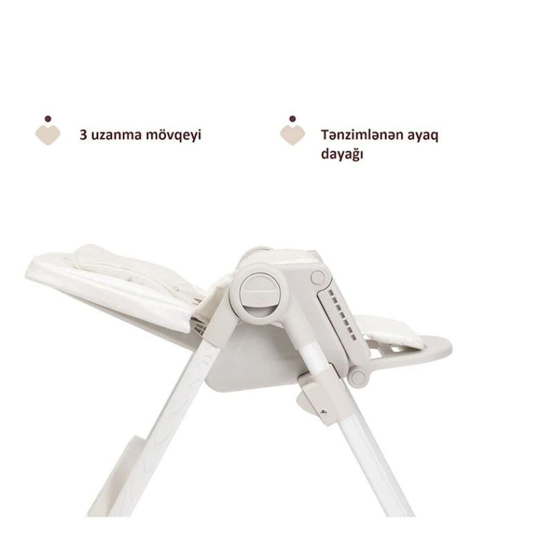 Uşaq yedizdirmə oturacağı Chicco Polly Armonia Motherpearl, bej