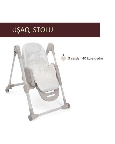Uşaq yedizdirmə oturacağı Chicco Polly Armonia Motherpearl, bej