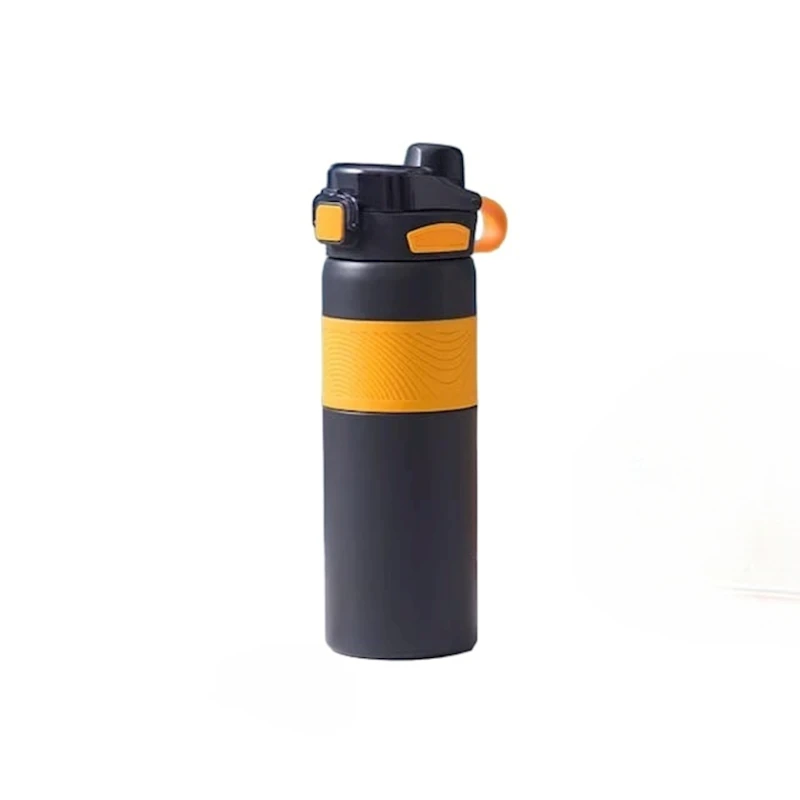 Termo butulka HomeStore_GH11, qara/sarı, 600 ml