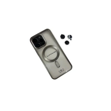 Çexol Gold100017 Magsafe Case Apple iPhone 15 Pro Max üçün Natural Titan