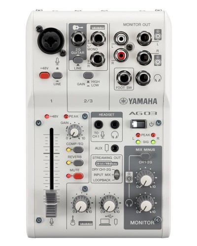 Mikşer pultu Yamaha AG03MK2 White
