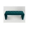 Скамейка 18, ткань, зеленый/бирюзовый, 40x35x80 см