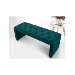 Скамейка 18, ткань, зеленый/бирюзовый, 40x35x80 см Скамейка 18, ткань, зеленый/бирюзовый, 40x35x80 см