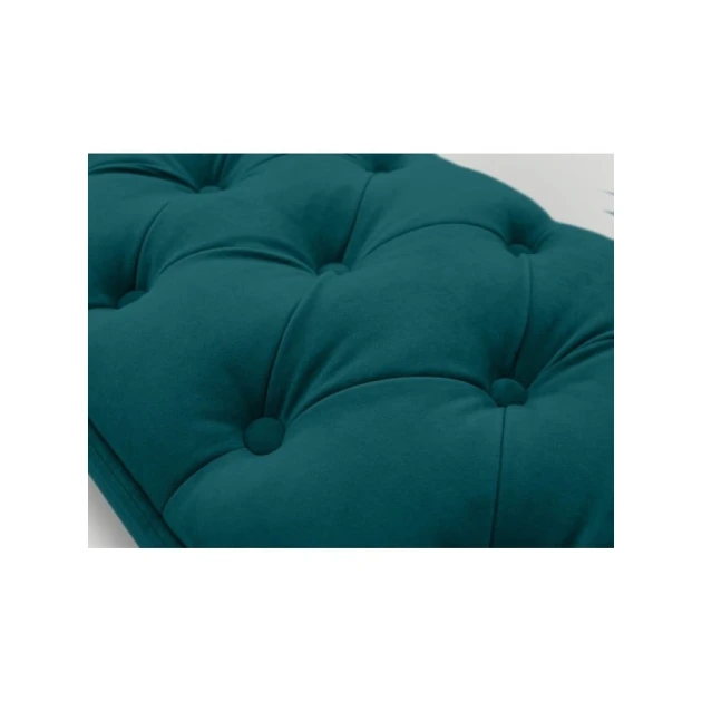 Скамейка 18, ткань, зеленый/бирюзовый, 40x35x80 см