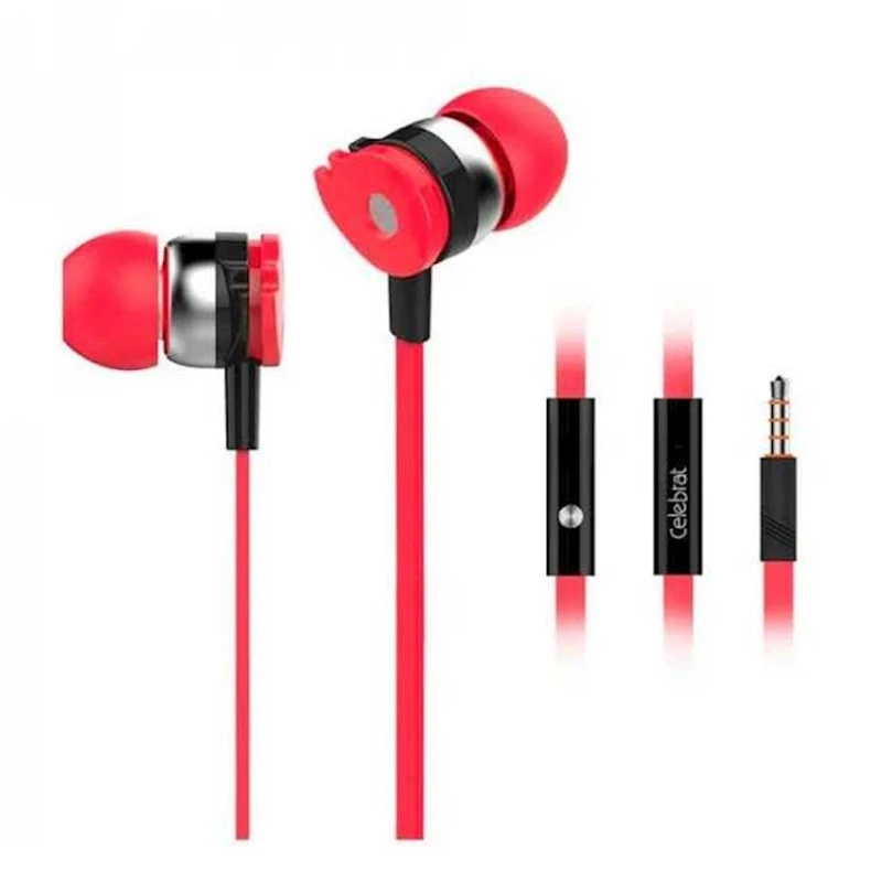 Проводные наушники Celebrat D1 Red Проводные наушники Celebrat D1 Red