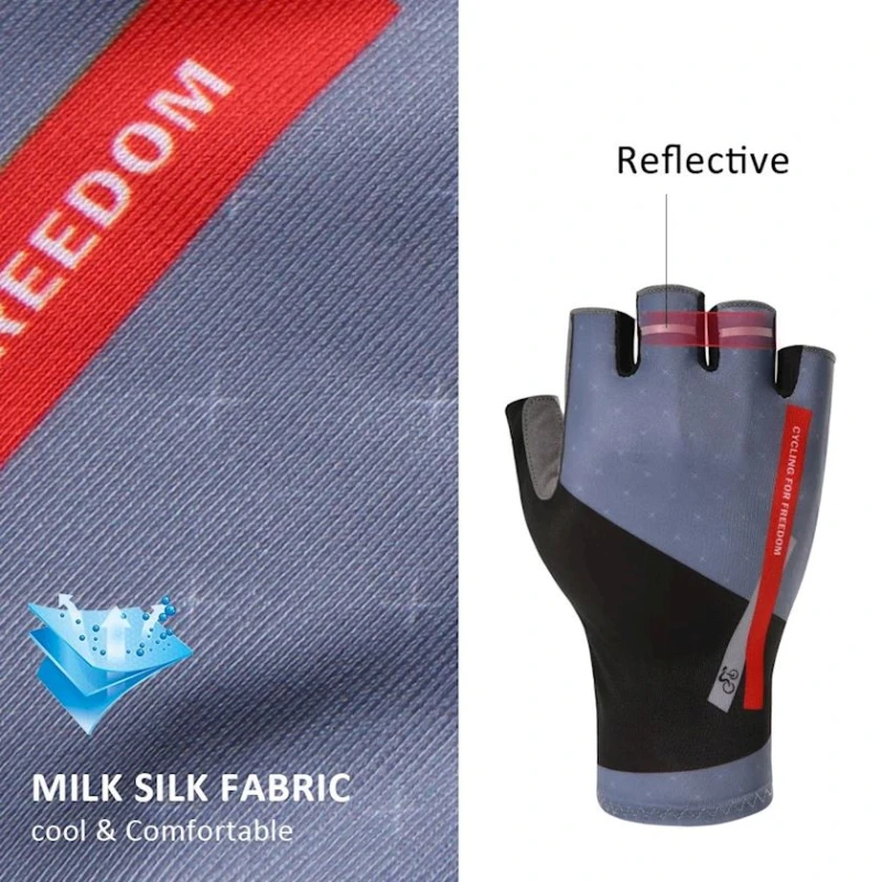 Велоперчатки Santic Chao W0P061SV, синие/серые, хлопок/полиэстер, размер S Велоперчатки Santic Chao W0P061SV, синие/серые, хлопок/полиэстер, размер S