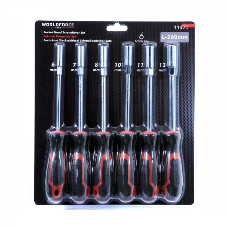 Avtomobil üçün vintaçan dəsti Worldforce 11470, 6/7/8/10/11/13 mm, CRV, 6 əd