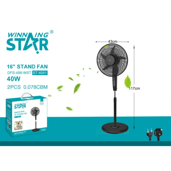 Вентилятор Winning Star ST-4051 черный