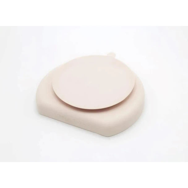 Boşqab Babyjem, 19х17 sm, silikon, 6+ ay, bej Boşqab Babyjem, 19х17 sm, silikon, 6+ ay, bej