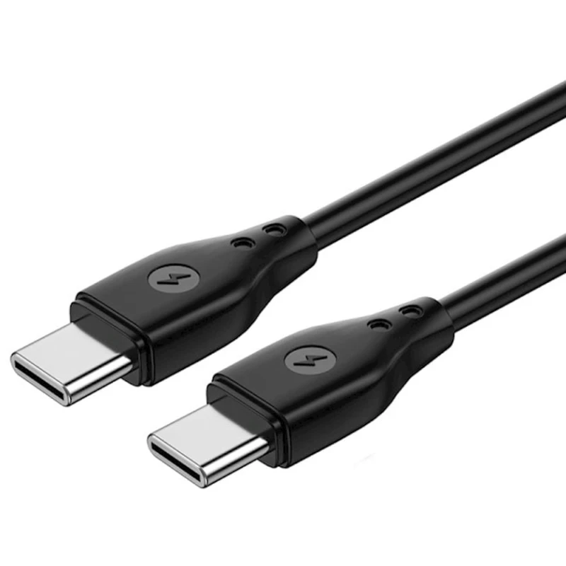 USB kabel Wiwu WI-C002 Pioneer Type-C to Type-C 1m, qara