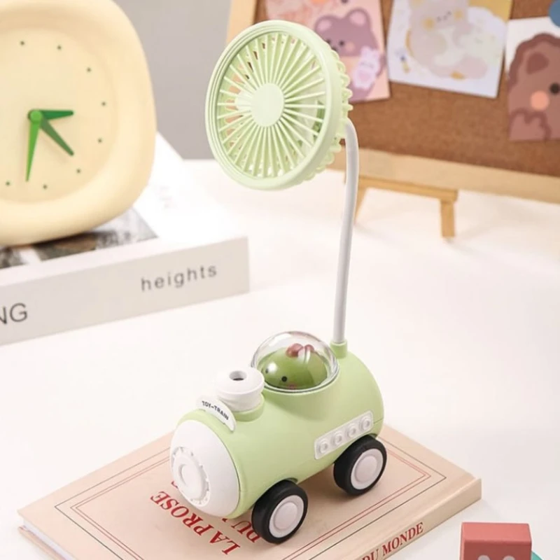 Мини-вентилятор с USB, зеленая тележка Мини-вентилятор с USB, зеленая тележка