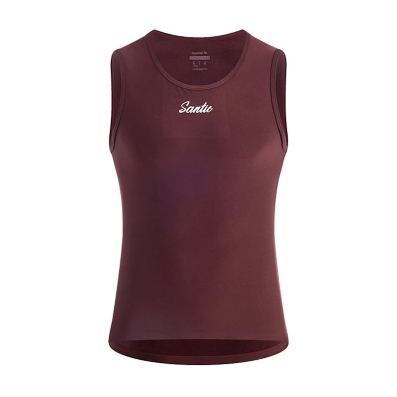 Майка мужская Santic WM3C02234J, бордовая, полиэстер/спандекс, размер XL Майка мужская Santic WM3C02234J, бордовая, полиэстер/спандекс, размер XL