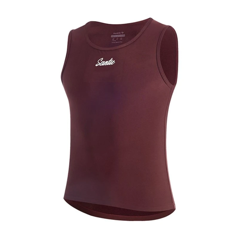 Майка мужская Santic WM3C02234J, бордовая, полиэстер/спандекс, размер XL Майка мужская Santic WM3C02234J, бордовая, полиэстер/спандекс, размер XL