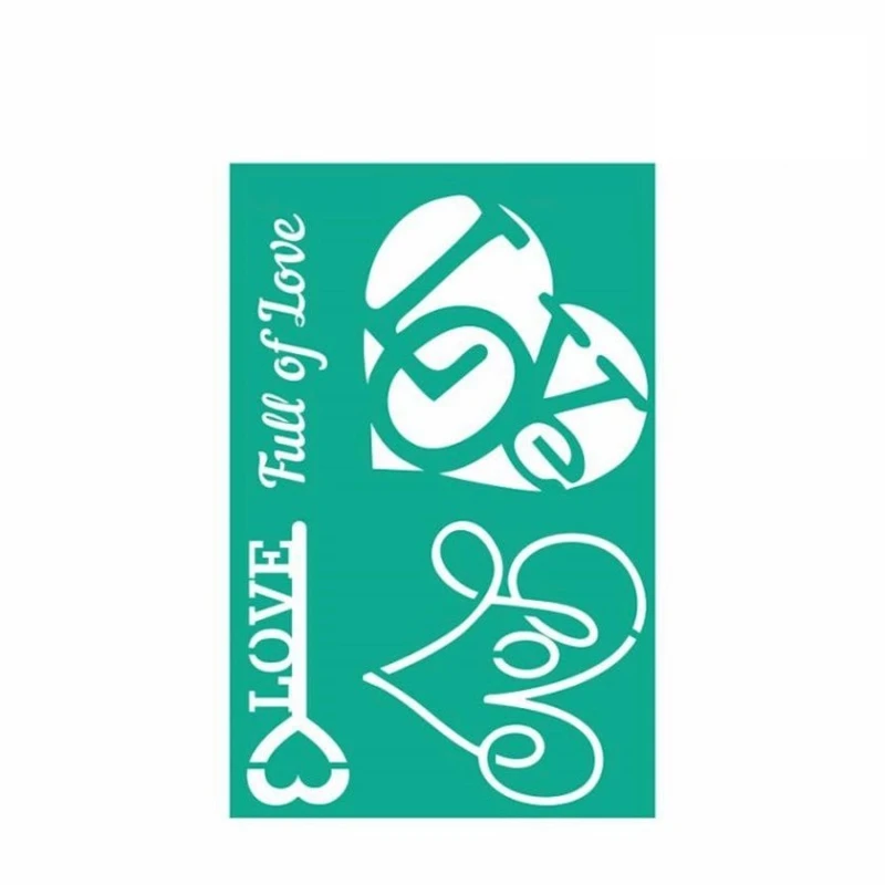 Трафарет самоклеящийся Rosa Talent, 13x20 см, №2014 Love Трафарет самоклеящийся Rosa Talent, 13x20 см, №2014 Love