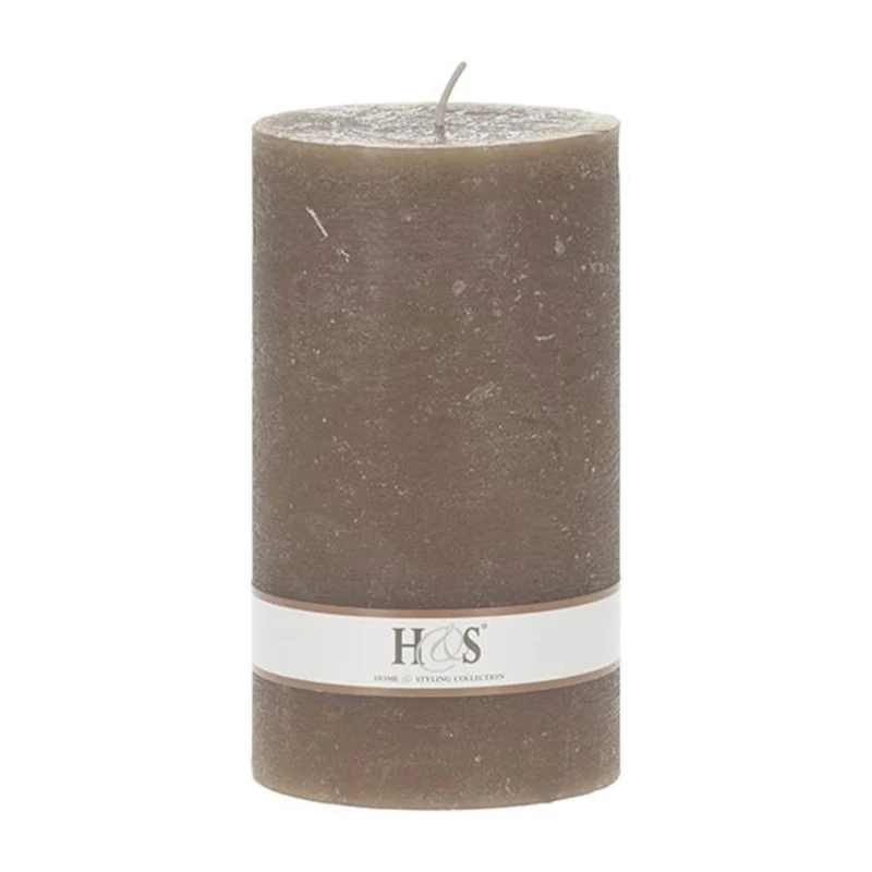 Свеча Hom-me, 9x15 см, серая