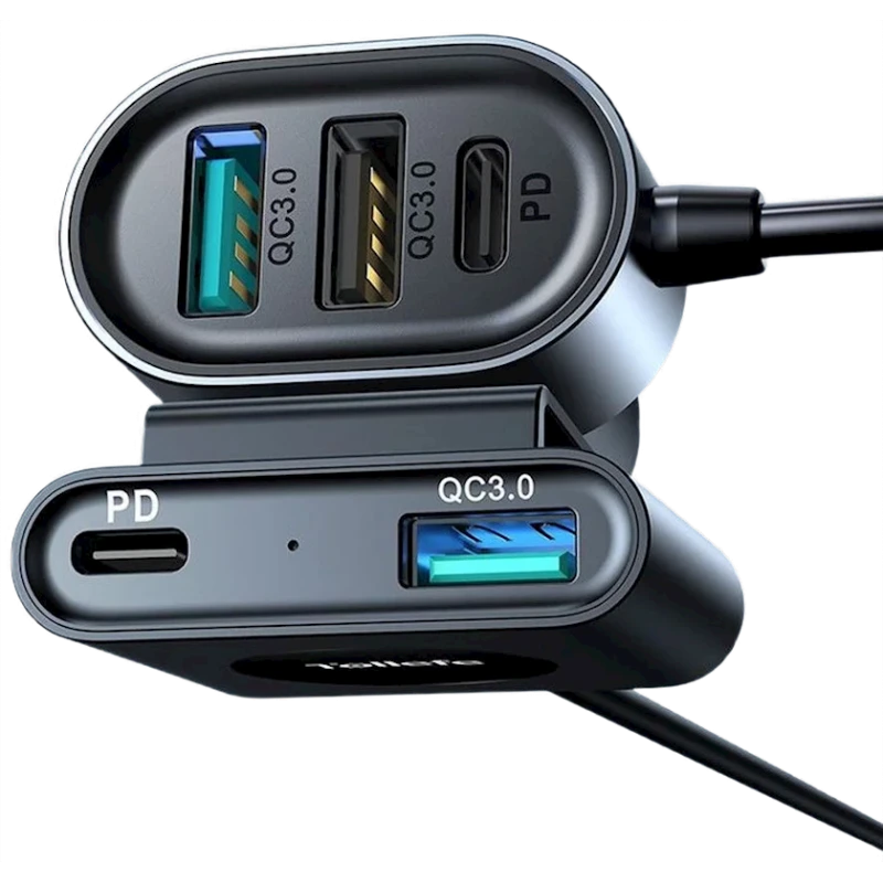 Автомобильное зарядное устройство Joyroom JR-CL05 5-port Black Автомобильное зарядное устройство Joyroom JR-CL05 5-port Black