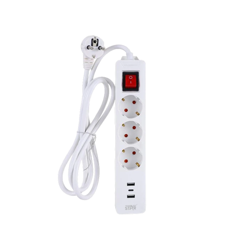 Удлинитель Winning Star CZ-488-WST ST-4047 2 м, 3-розеточный Удлинитель Winning Star CZ-488-WST ST-4047 2 м, 3-розеточный