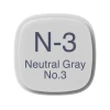 Маркер Copic Classic, N-3, Neutral Gray, No.3, двусторонний, серый