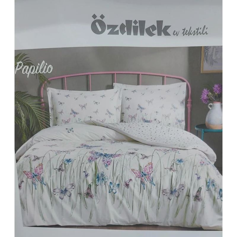 Комплект постельного белья Ozdilek 0000623, простыня 160х220, двуспальный, хлопок, белый