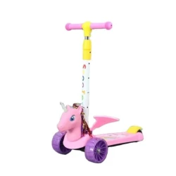 Uşaqlar üçün samokat SN-218, çəhrayı