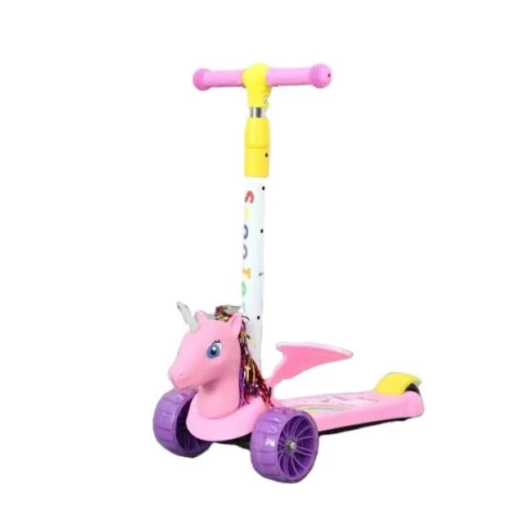 Uşaqlar üçün samokat SN-218, çəhrayı