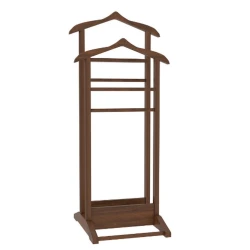 Двойная напольная вешалка для одежды Bellissa Mute Butler, дерево, коричневый Двойная напольная вешалка для одежды Bellissa Mute Butler, дерево, коричневый