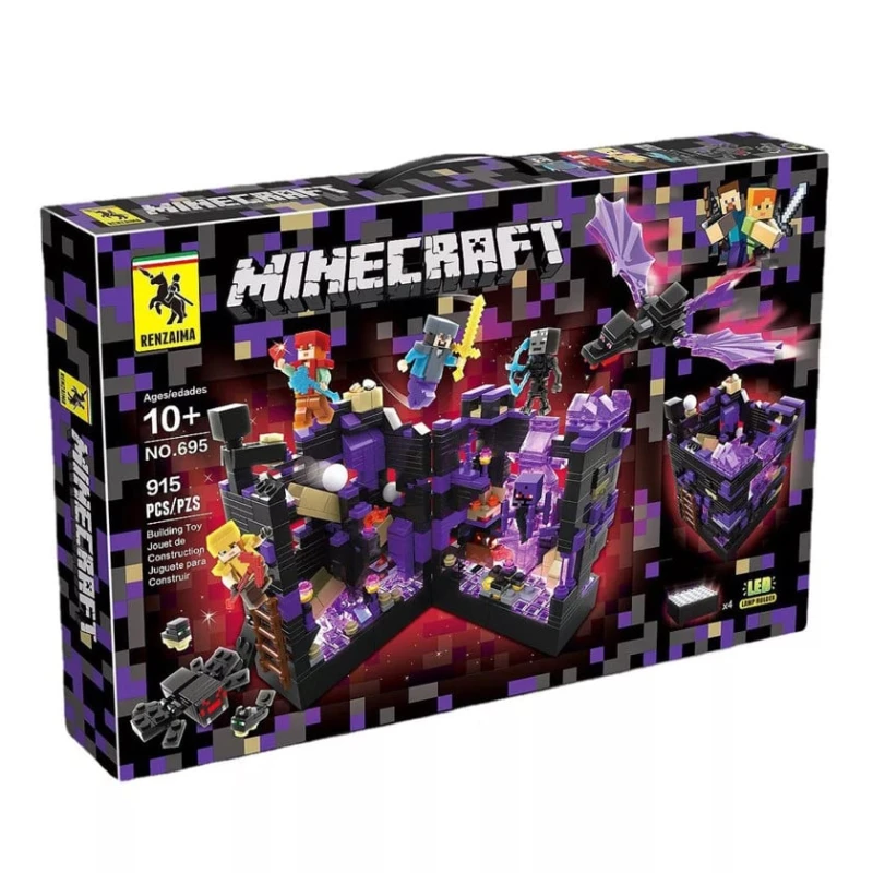 Блочный конструктор Renzaima Minecraft 695, 915 элементов Блочный конструктор Renzaima Minecraft 695, 915 элементов