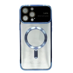 Чехол Auto Focus Magsafe для Apple iPhone 13 Pro Max Blue