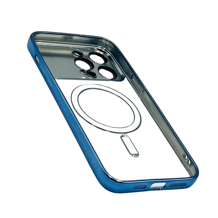 Чехол Auto Focus Magsafe для Apple iPhone 13 Pro Max Blue