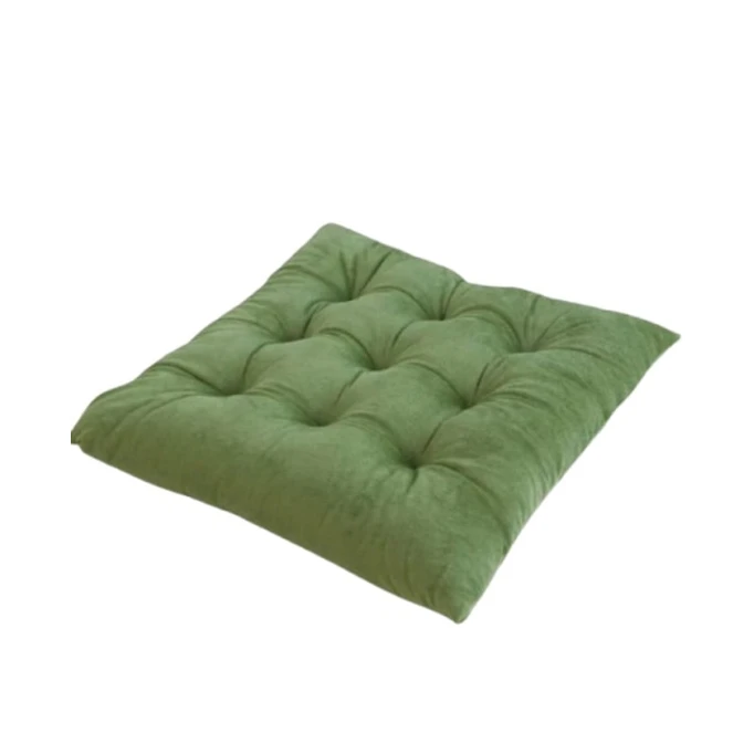 Подушка для стула MiraNova LQ-130, велюр, зеленая, 45x45 см Подушка для стула MiraNova LQ-130, велюр, зеленая, 45x45 см
