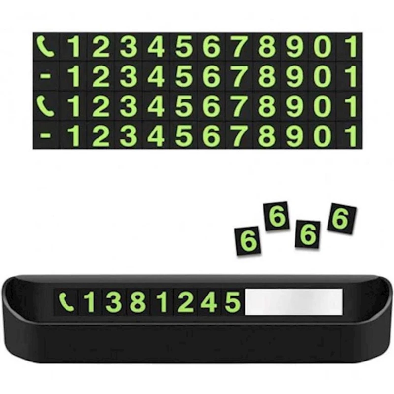 Автовизитка 011, пластик, черный Автовизитка 011, пластик, черный