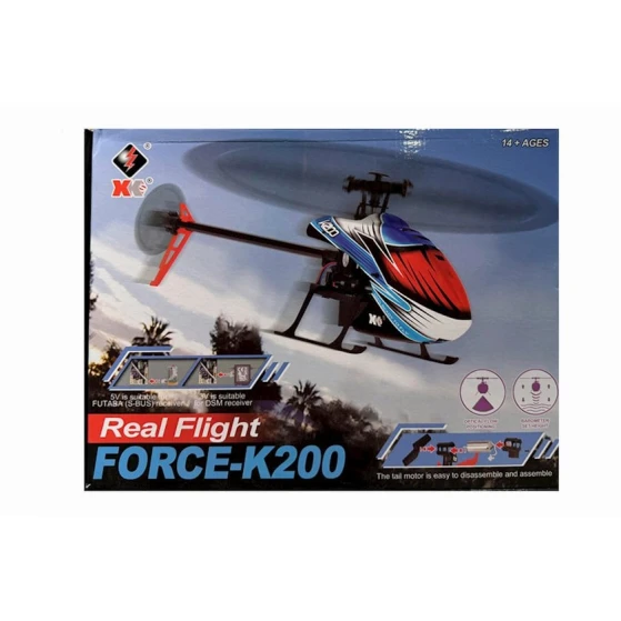 Радиоуправляемый вертолет Wltoys Force K200, 14+ лет, разноцветный