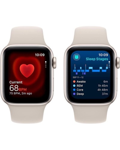 Ağıllı saat Apple Watch SE 2 GPS 40mm Starlight Aluminium Case with Starlight Sport Band Regular (‎MRFW3LL/A)