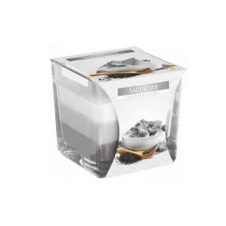 Ароматическая свеча Bispol Salt Cave, 8x8x8 см, парафин, 32 часа горения, в стакане, разноцветный Ароматическая свеча Bispol Salt Cave, 8x8x8 см, парафин, 32 часа горения, в стакане, разноцветный